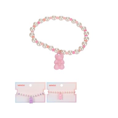 Pulsera miniso serie little gummy bear perlas y cuentas de colores -  Miniso