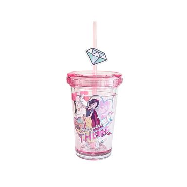 Tomatodo de plástico de la colección disney manga princess 320 ml rosa -  Princesas Manga