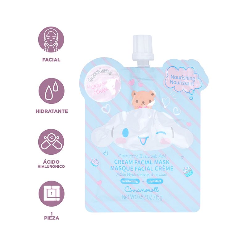 Mascarilla-facial-en-crema-hidratante-de-arcilla-con-cido-hialur-nico-cinnamoroll-sanrio-Sanrio-3-15796