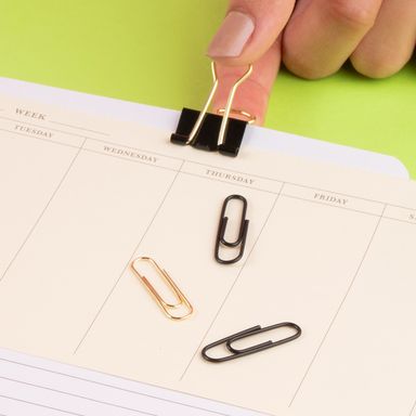 Juego de clips de 1.9cm serie black white -  Miniso