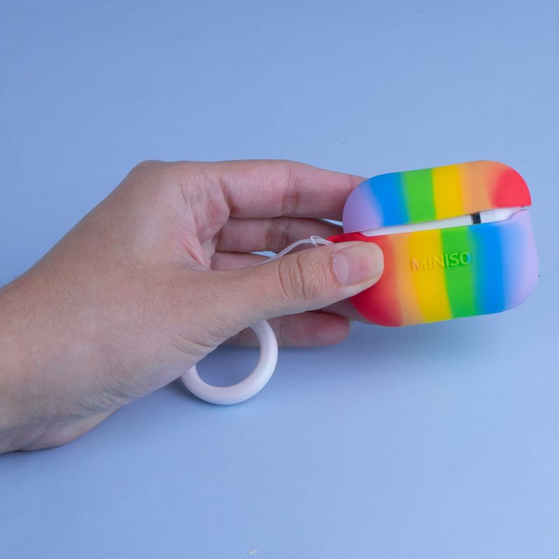 Estuche-protector-airpods-pro-1-serie-color-blocking-rainbow-miniso-Miniso-2-16405