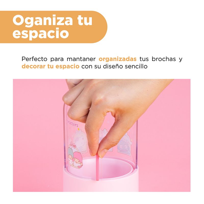 Organizador-de-pl-stico-de-personajes-de-sanrio-a-prueba-de-polvo-para-pinceles-de-maquillaje-rosa-Sanrio-4-18506