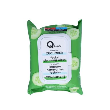 Q beauty toallitas limpiadoras faciales pepino 30 toallitas -  Miniso