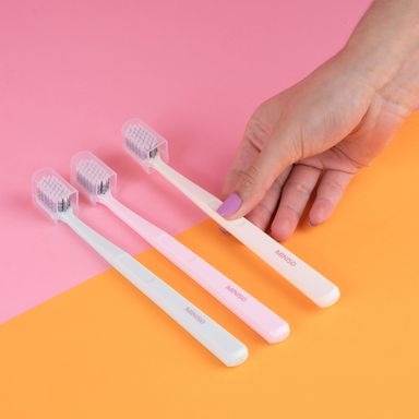Cepillos de dientes con cerdas en espiral de cabeza ancha 3 unidades -  Miniso
