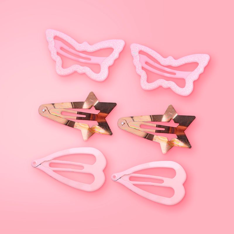 Set-de-broches-infantiles-miniso-mariposa-estrella-coraz-n-serie-oro-rosado-6-pzas-Miniso-2-19559