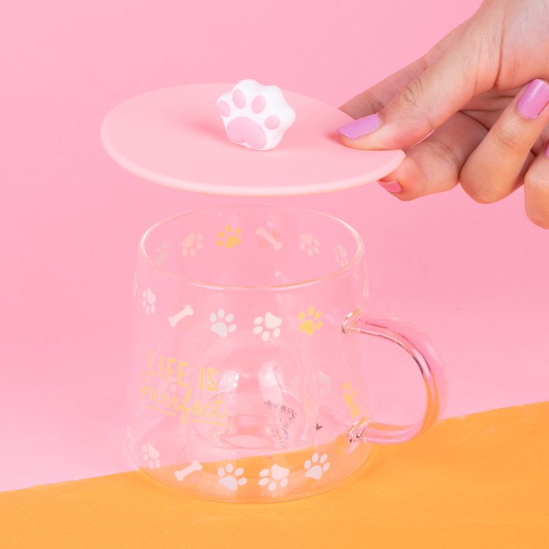 Taza-de-vidrio-con-tapa-paw-paw-collection-300-ml-rosa-Paw-Paw-2-19588
