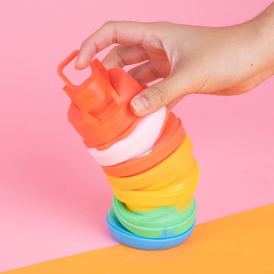 Tomatodo de plástico de silicona plegable serie colorida arcoíris -  Miniso