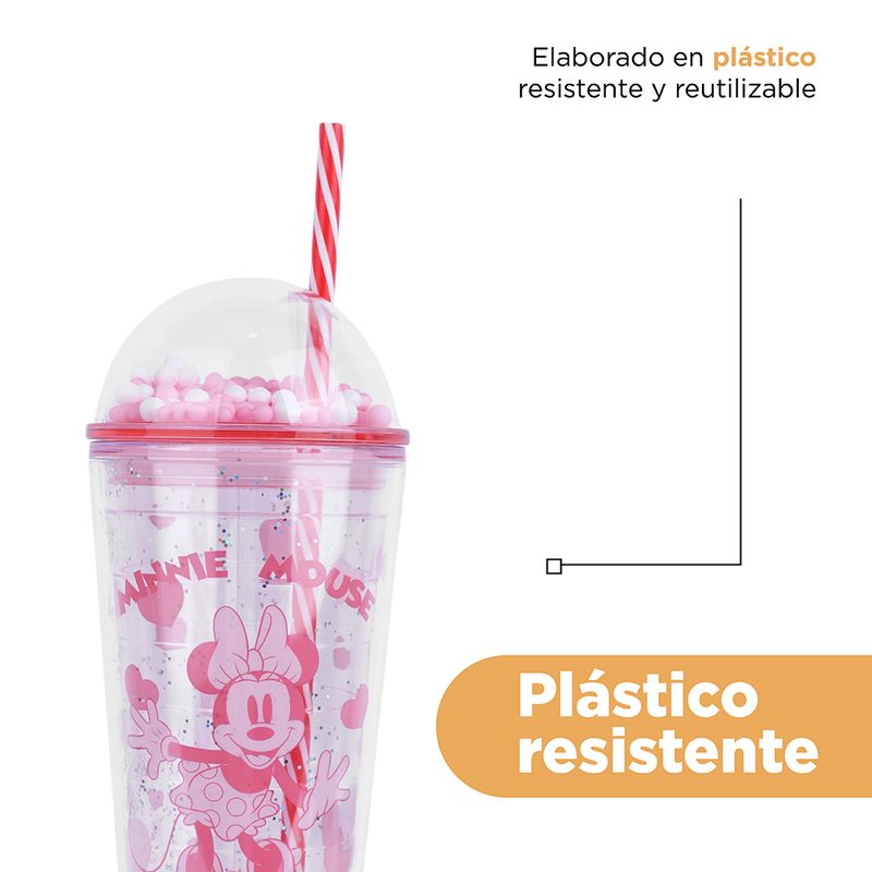 Vaso-de-pl-stico-disney-mickey-mouse-collection-de-doble-pared-con-sorbete-600-ml-minnie-rosa-Disney-6-19656