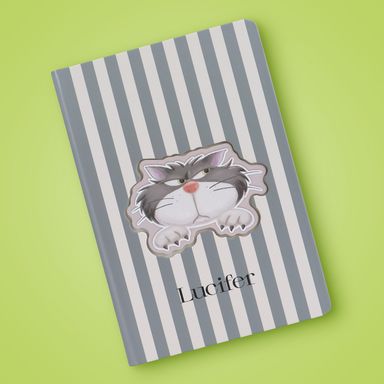 Libretas y cuadernos a5 de tapa dura ahuecado pdq serie lucifer cat -  Disney Cat Collection