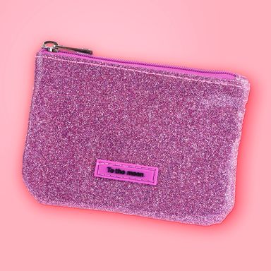 Monedero miniso serie moon stars glitter morado -  Miniso