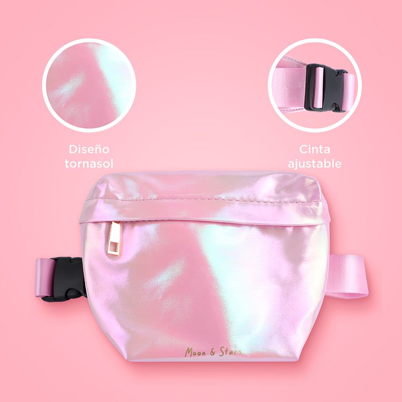 Bolso-estilo-cangurera-miniso-serie-moon-stars-tornasol-rosa-Miniso-6-19755