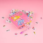 Libretas-y-cuadernos-con-alambre-de-80-hojas-lapicero-de-gel-pegatinas-pdq-15-5cm-serie-care-bears-Care-Bears-4-19777