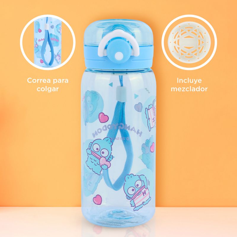 Vaso-de-pl-stico-con-correa-de-personajes-de-sanrio-450-ml-hangyodon-azul-Sanrio-6-19806