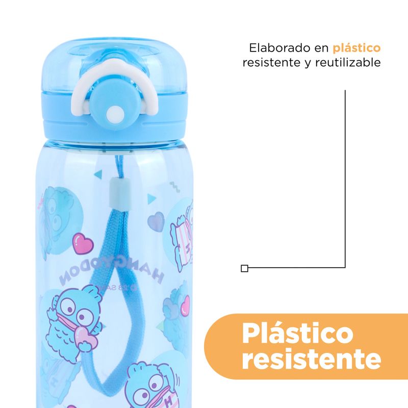 Vaso-de-pl-stico-con-correa-de-personajes-de-sanrio-450-ml-hangyodon-azul-Sanrio-7-19806