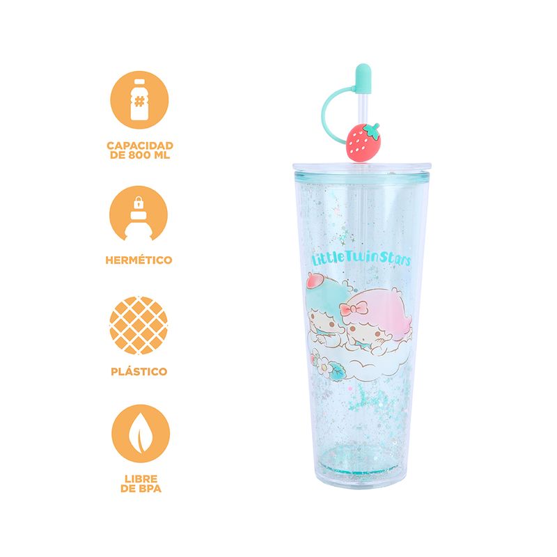 Vaso-de-pl-stico-de-doble-pared-con-sorbete-colecci-n-strawberry-personajes-sanrio-800ml-twins-Sanrio-4-19810