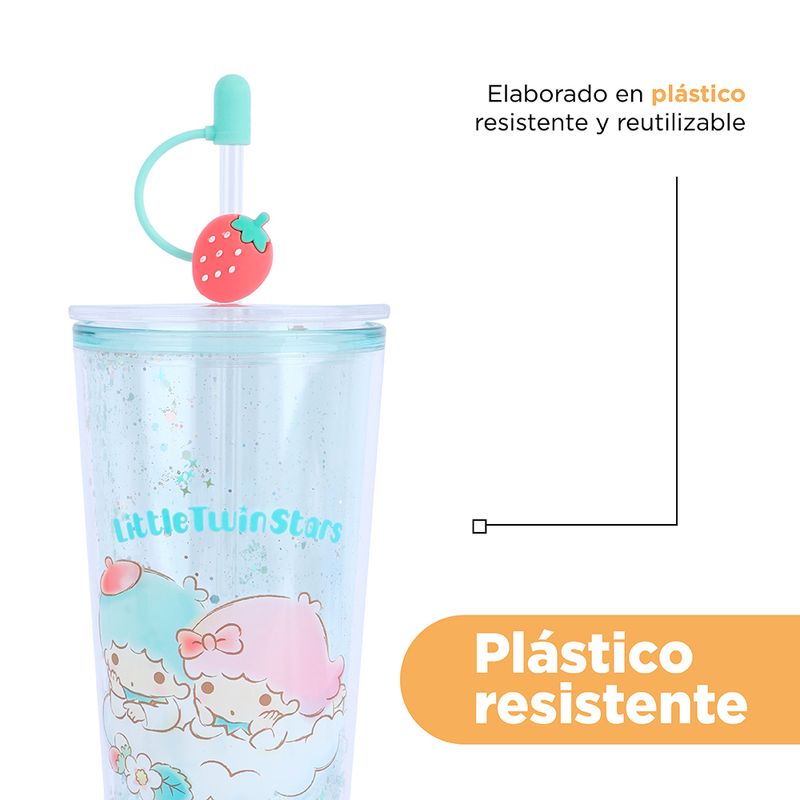 Vaso-de-pl-stico-de-doble-pared-con-sorbete-colecci-n-strawberry-personajes-sanrio-800ml-twins-Sanrio-7-19810