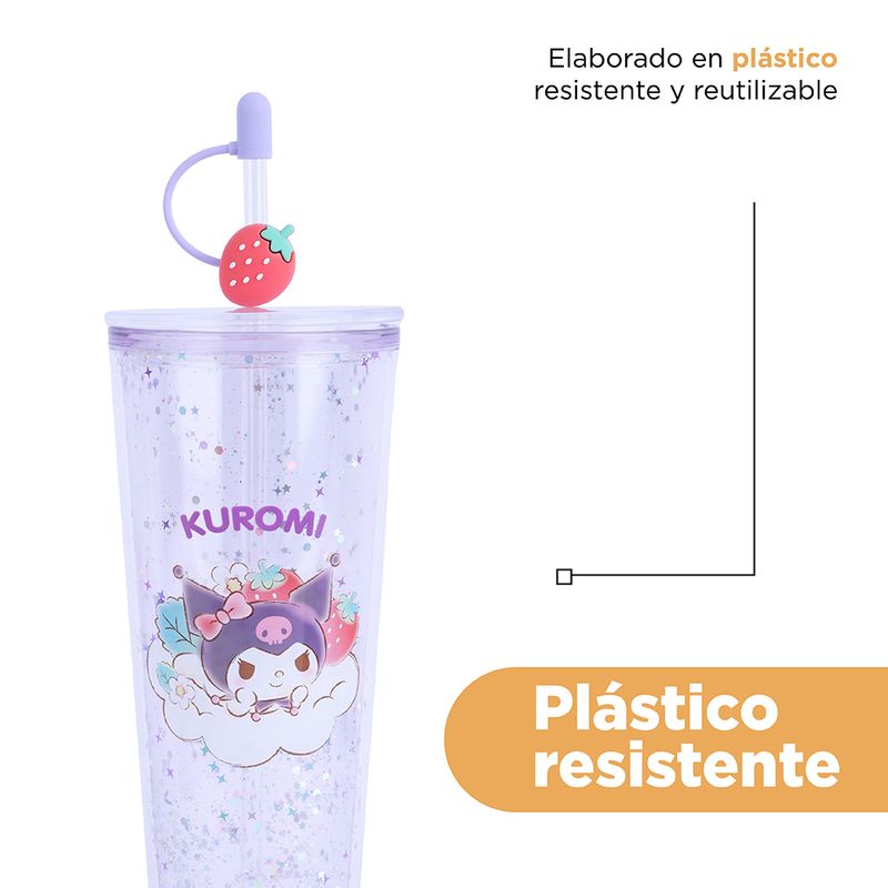 Vaso-de-pl-stico-de-doble-pared-con-sorbete-colecci-n-strawberry-personajes-sanrio-800ml-kuromi-Sanrio-6-19812