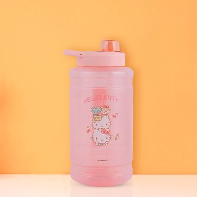 Tomatodo de plástico sanrio party series con tapa abatible automática 1900 ml hello kitty rosa -  Sanrio
