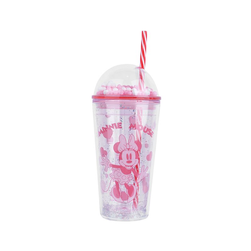 Vaso-de-pl-stico-disney-mickey-mouse-collection-de-doble-pared-con-sorbete-600-ml-minnie-rosa-Disney-1-19656