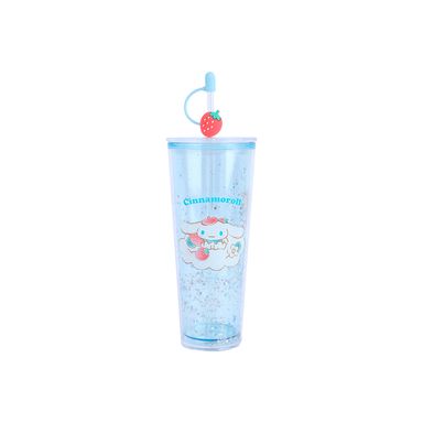 Tomatodo de plástico de doble pared con sorbete colección strawberry personajes sanrio 800ml cinnamoroll -  Sanrio