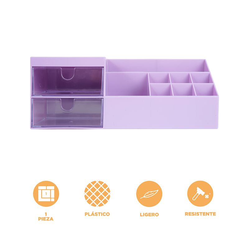 Organizador-de-pl-stico-de-escritorio-de-2-capas-serie-p-rpura-24-6x12x9-1cm-Miniso-4-16465
