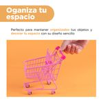 Organizadores-de-acero-carrito-de-compras-rosa-Miniso-4-17341