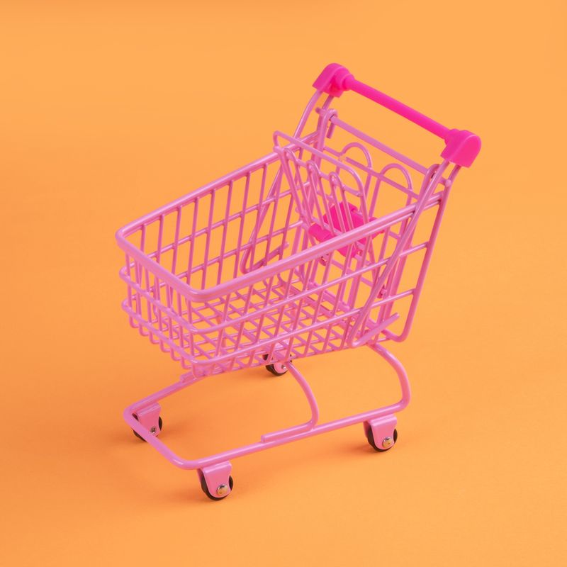 Organizadores-de-acero-carrito-de-compras-rosa-Miniso-6-17341