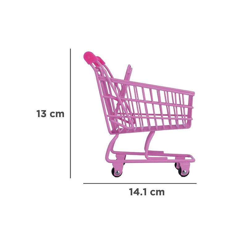 Organizadores-de-acero-carrito-de-compras-rosa-Miniso-7-17341