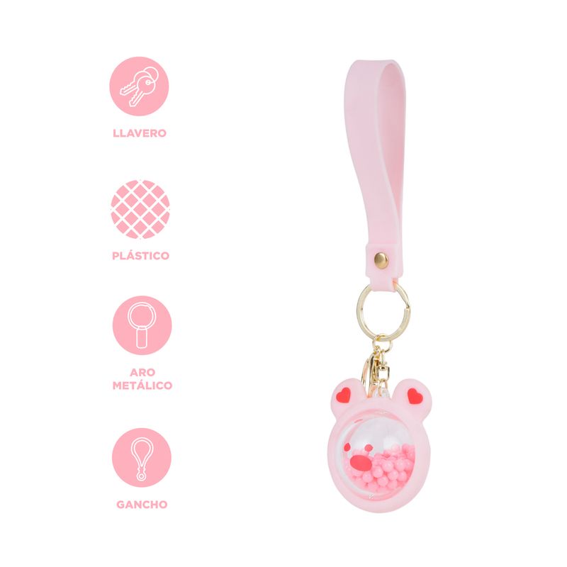 Llavero-colgante-cabeza-de-oso-13cm-serie-pink-romance-Miniso-3-19581