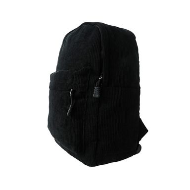 Mochila de moda miniso estilo preppy pana negro -  Miniso