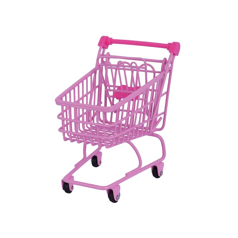 Organizadores-de-acero-carrito-de-compras-rosa-Miniso-1-17341