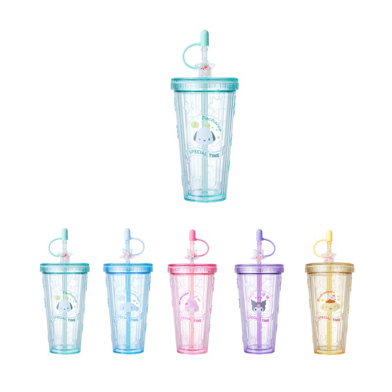 Vaso-de-pl-stico-personajes-de-sanrio-con-sorbete-420ml-colores-mixtos-Sanrio-1-18575