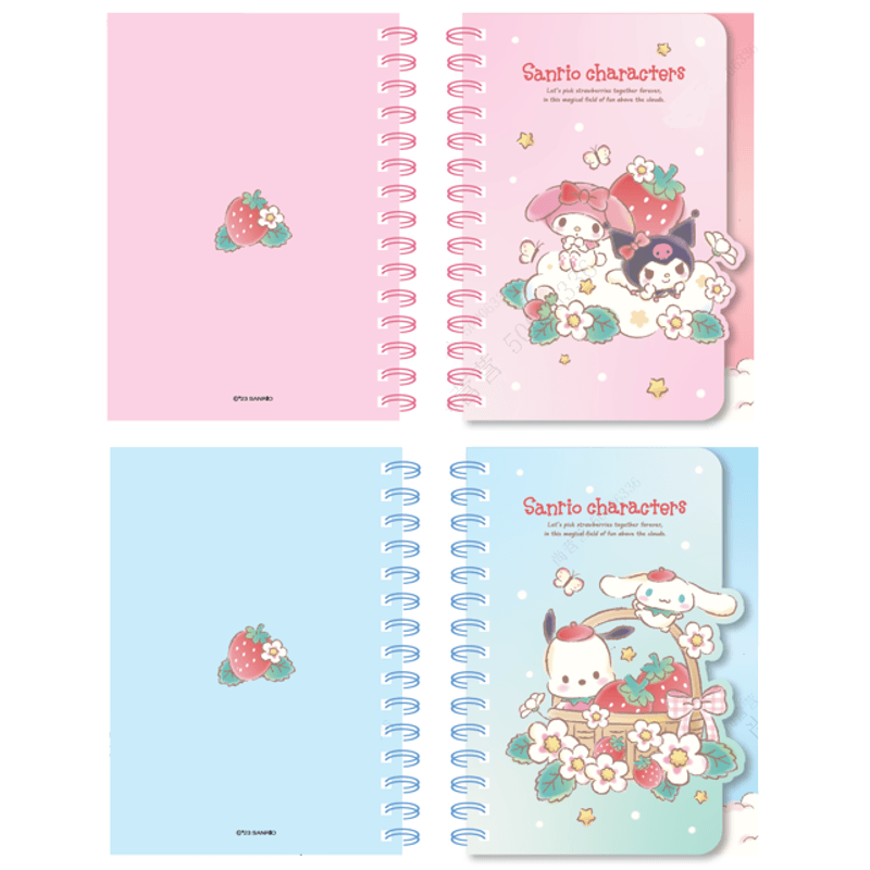 Libretas-y-cuadernos-strawberry-con-alambre-a5-64-hojas-2-modelos-mix-14-5x20-7cm-serie-sanrio-Sanrio-1-19714