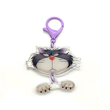 Llavero de acrílico disney cat collection lucifer morado -  Disney Cat Collection