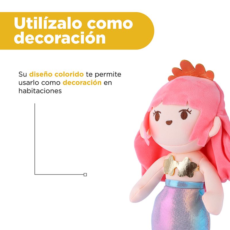 Peluche-sirena-rojo-pelo-largo-35cm-serie-miniso-Miniso-6-17055