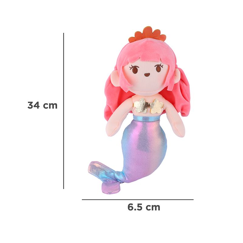 Peluche-sirena-rojo-pelo-largo-35cm-serie-miniso-Miniso-9-17055
