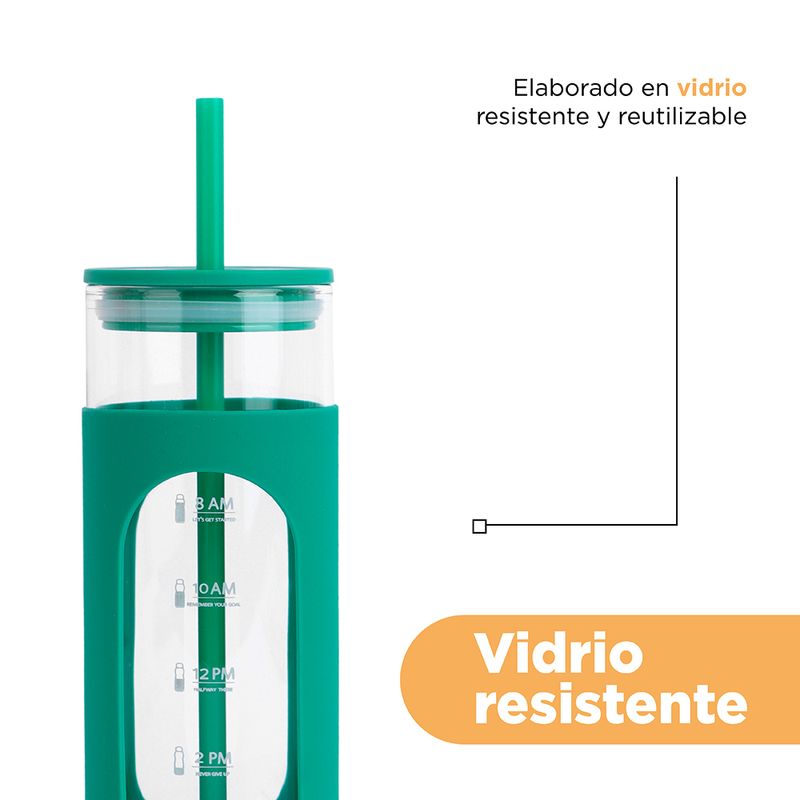 Tomatodo-de-vidrio-con-funda-de-silicona-color-s-lido-475-ml-verde-Miniso-7-19565