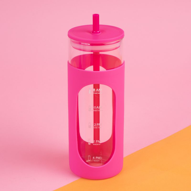 Tomatodo-de-vidrio-y-funda-de-silicona-color-solido-475-ml-rosa-Miniso-3-19216