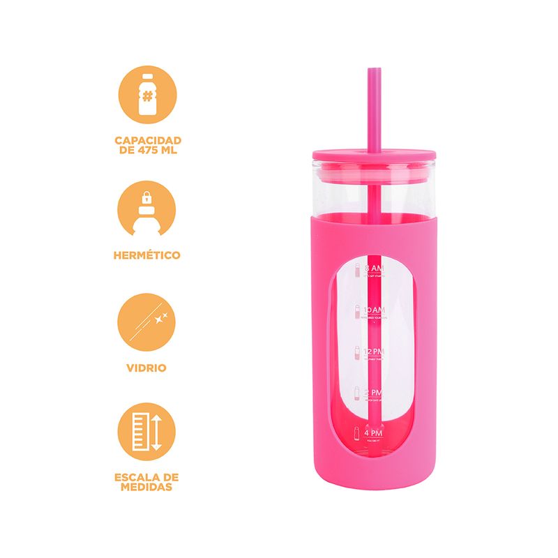 Tomatodo-de-vidrio-y-funda-de-silicona-color-solido-475-ml-rosa-Miniso-4-19216
