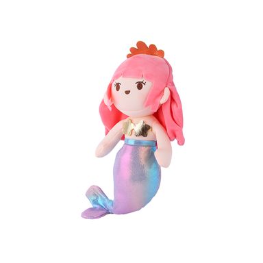 Peluche sirena rojo pelo largo 35cm serie miniso -  Miniso