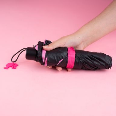 Paraguas y sombrillas barbie collection rosa con negro -  Barbie