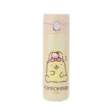 Tomatodo personajes de sanrio y tapa abatible automática 200 ml pompompurin amarillo -  Sanrio