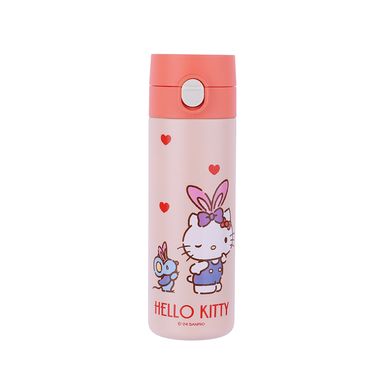 Termo botella aislada personajes de sanrio y tapa abatible automática 200 ml hello kitty naranja -  Sanrio