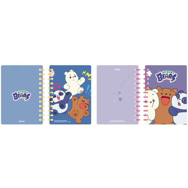 Libretas-y-cuadernos-encuadernado-con-alambre-a5-64-hojas-2-modelos-mix-14-8x21cm-serie-wbb-baby-We-Bare-Bears-1-19569