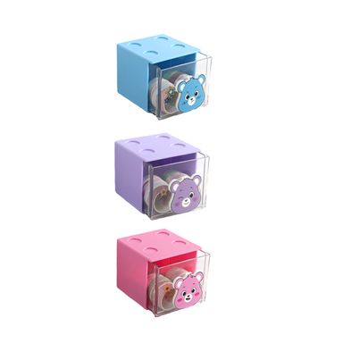 Organizador de plástico para escritorio en forma de cubo de la colección care bears colores mixtos -  Care Bears