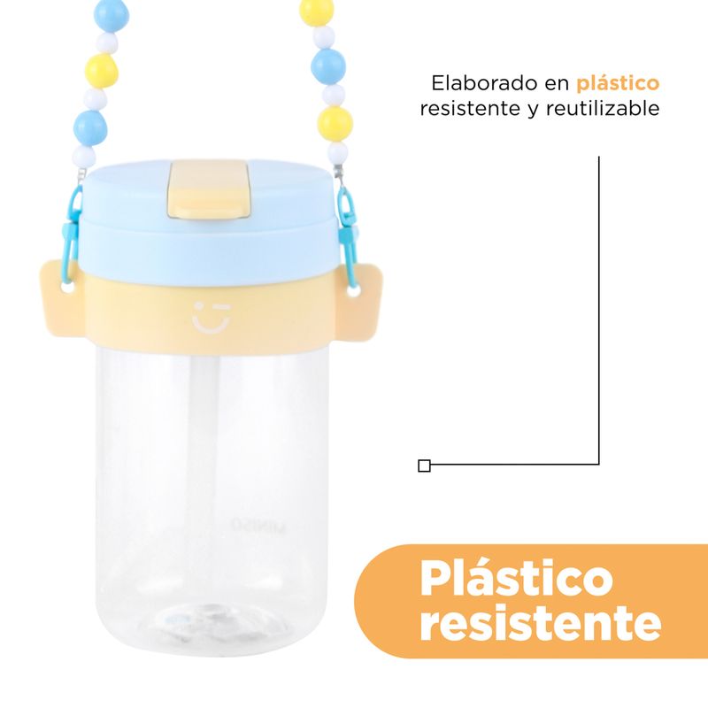 Vaso-de-pl-stico-con-tapa-abatible-y-correa-con-cuentas-500-ml-azul-Miniso-7-19861