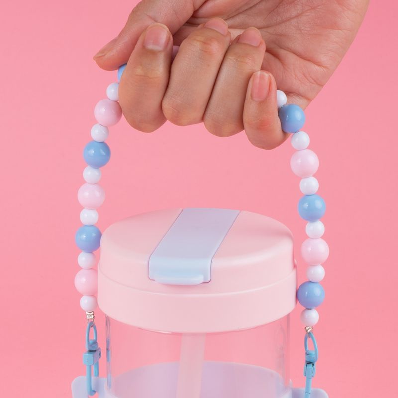 Vaso-de-pl-stico-con-tapa-abatible-y-correa-con-cuentas-500-ml-rosa-Miniso-3-19862