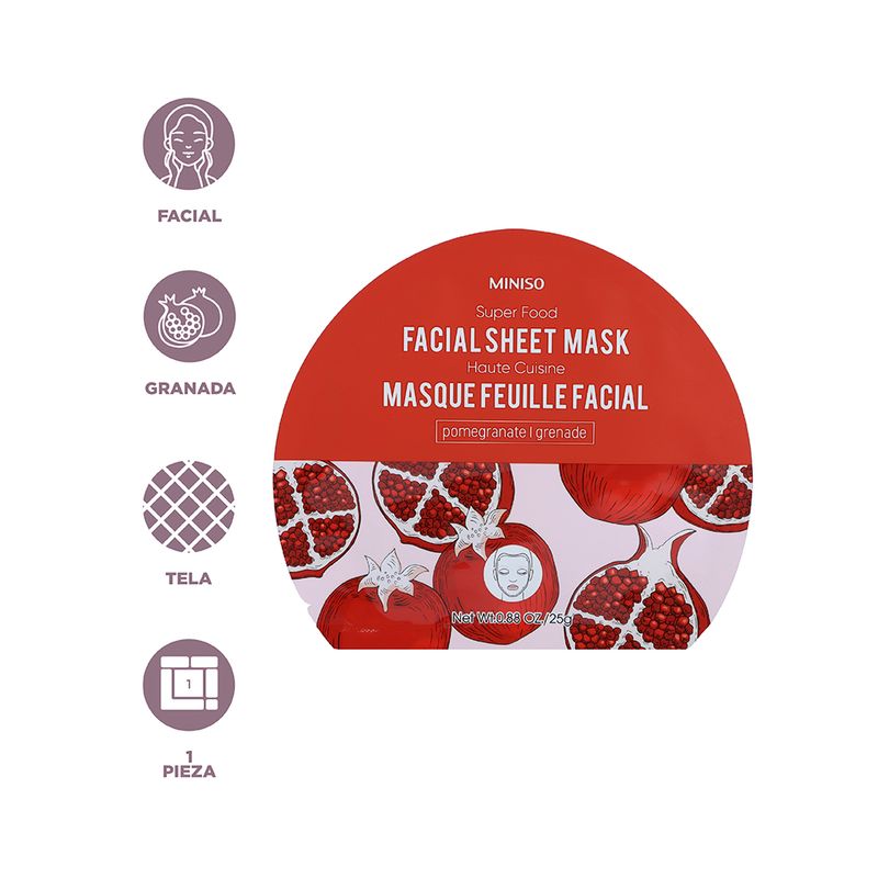 Super-food-facial-sheet-mask-granada-Miniso-3-19919