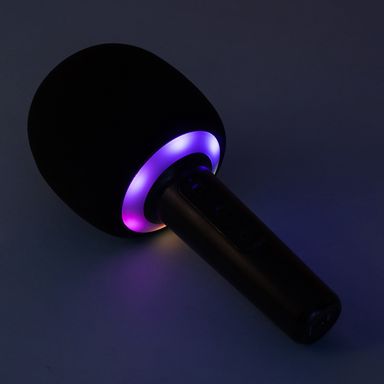 Micrófono karaoke con parlante inalámbrico modelo au071 negro -  Miniso