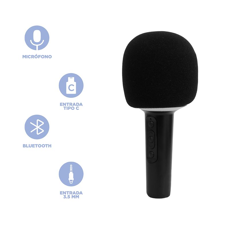 Micr-fono-karaoke-con-parlante-inal-mbrico-modelo-au071-negro-Miniso-3-19980